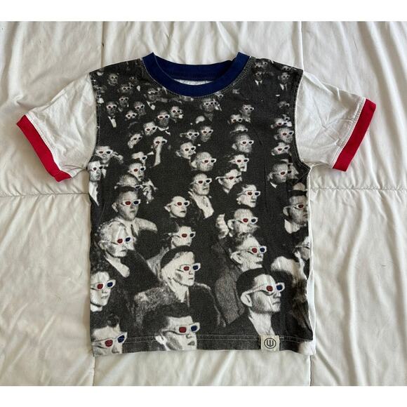 Wes & Willy Boys' 3D Audience Ringer T Shirt - Picture 1 of 3